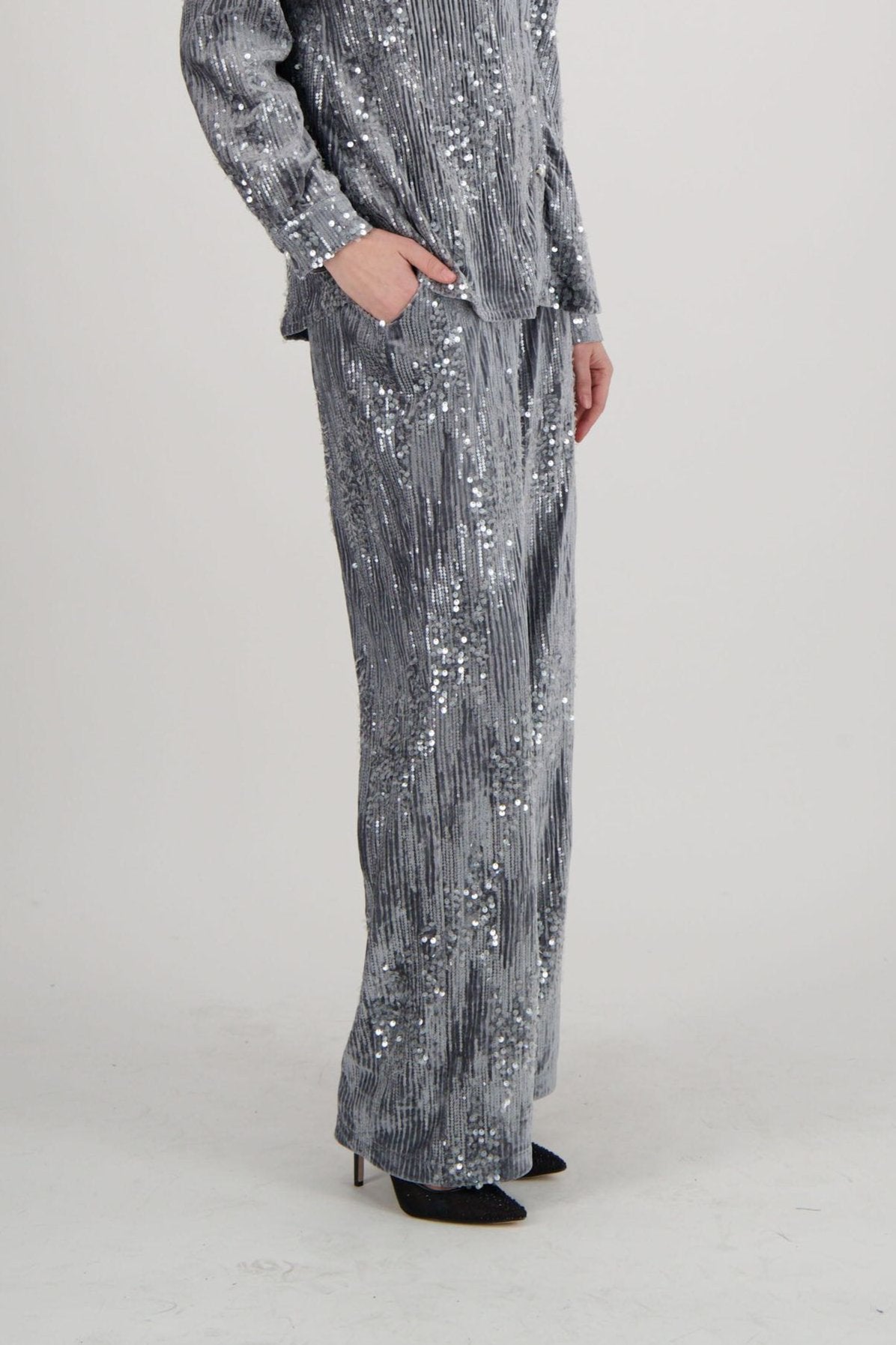 Velvet Sequin Pant