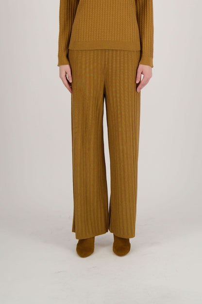 Wide Leg Rib Knit Pant