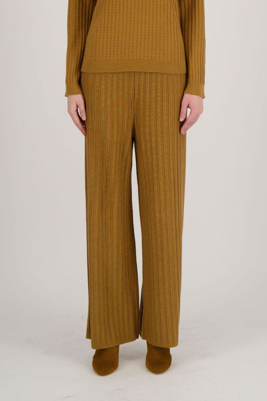 Wide Leg Rib Knit Pant