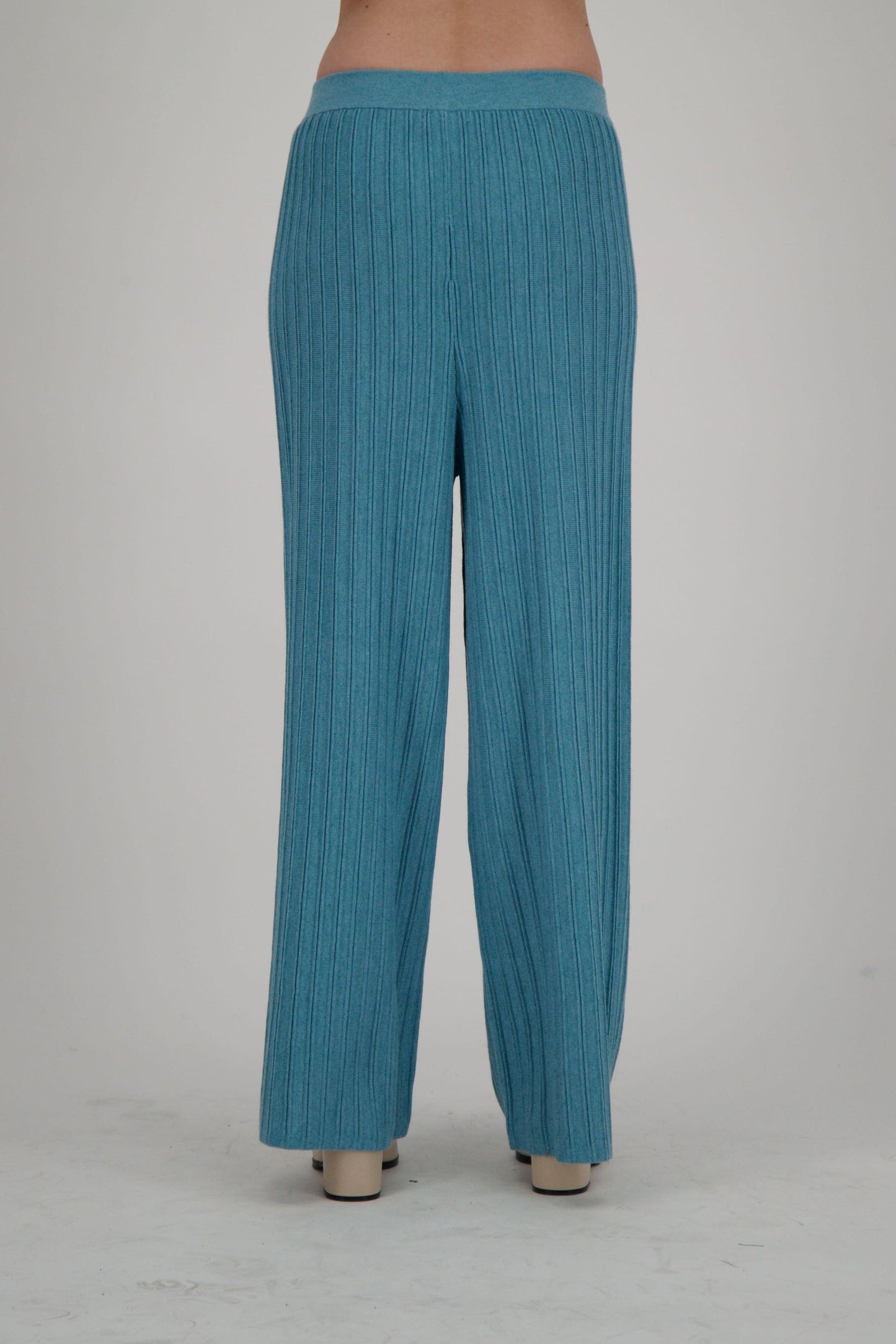 Wide Leg Rib Knit Pant