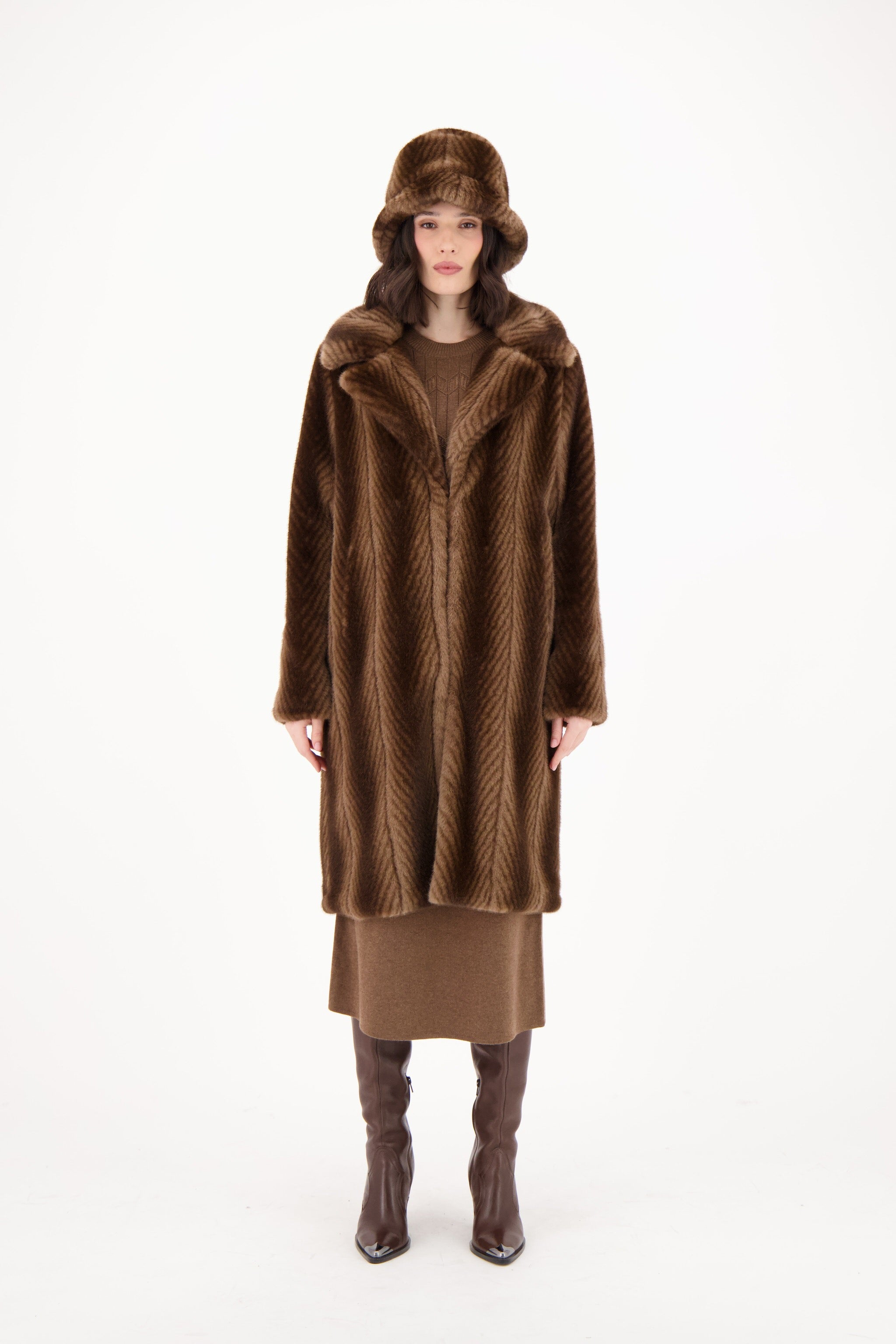 Faux Fur Lined Hat