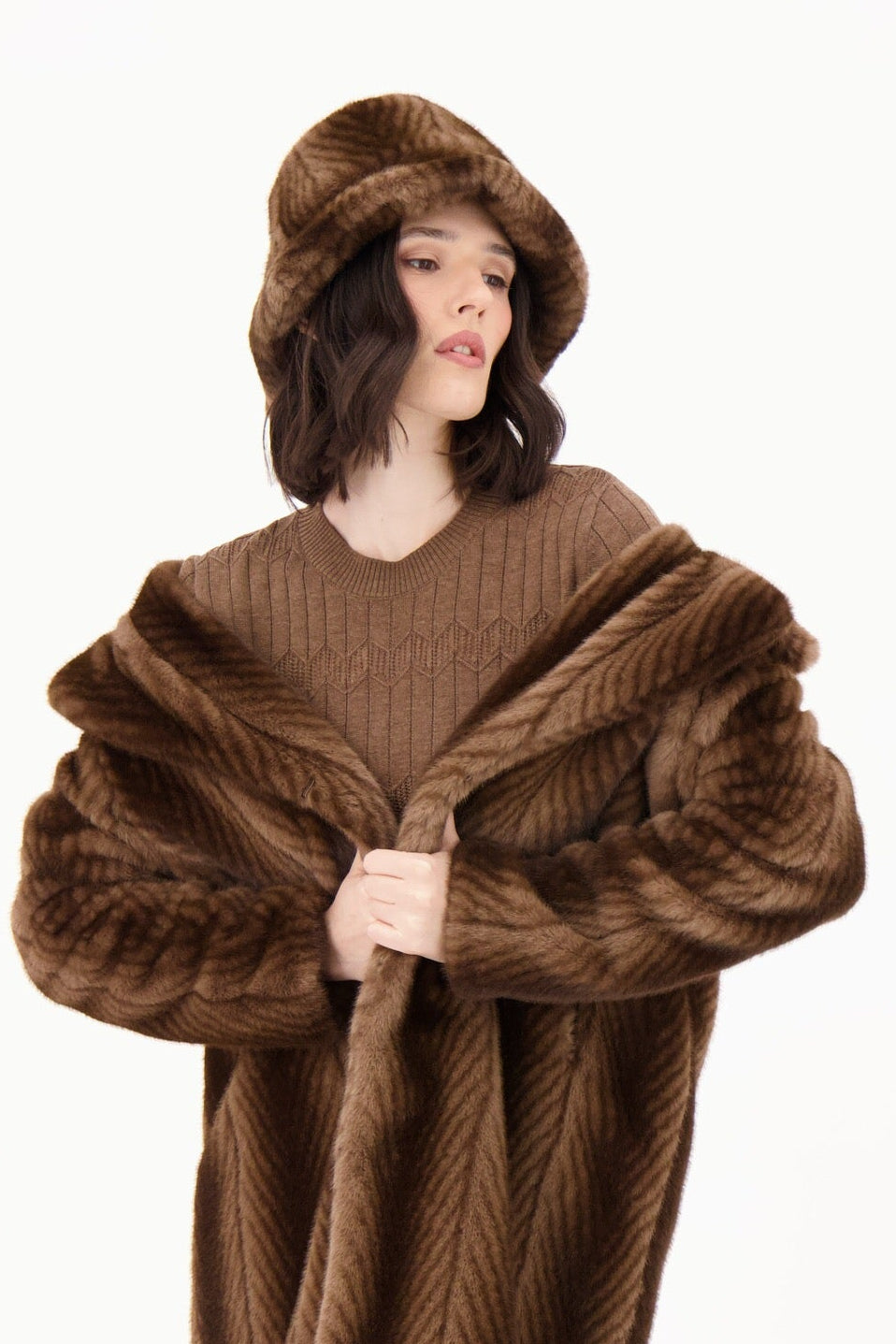 Faux Fur Lined Hat