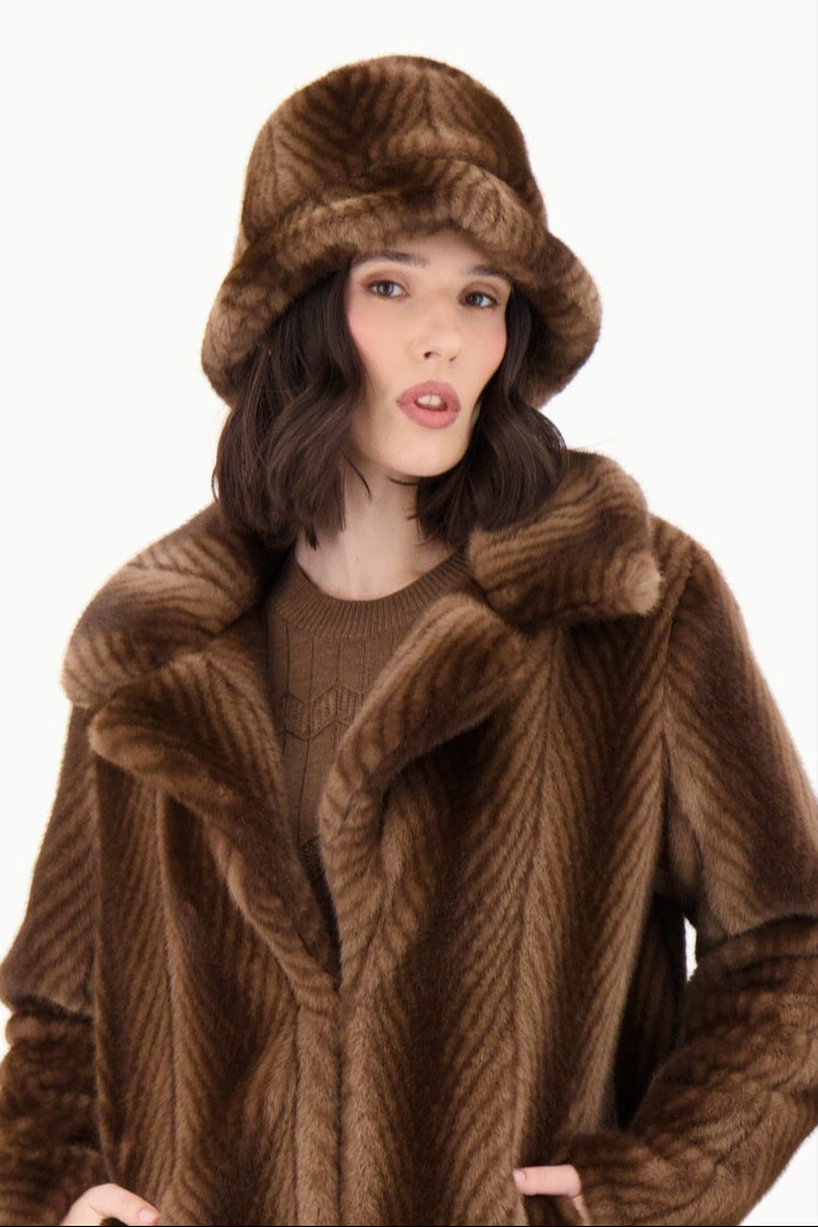 Faux Fur Lined Hat