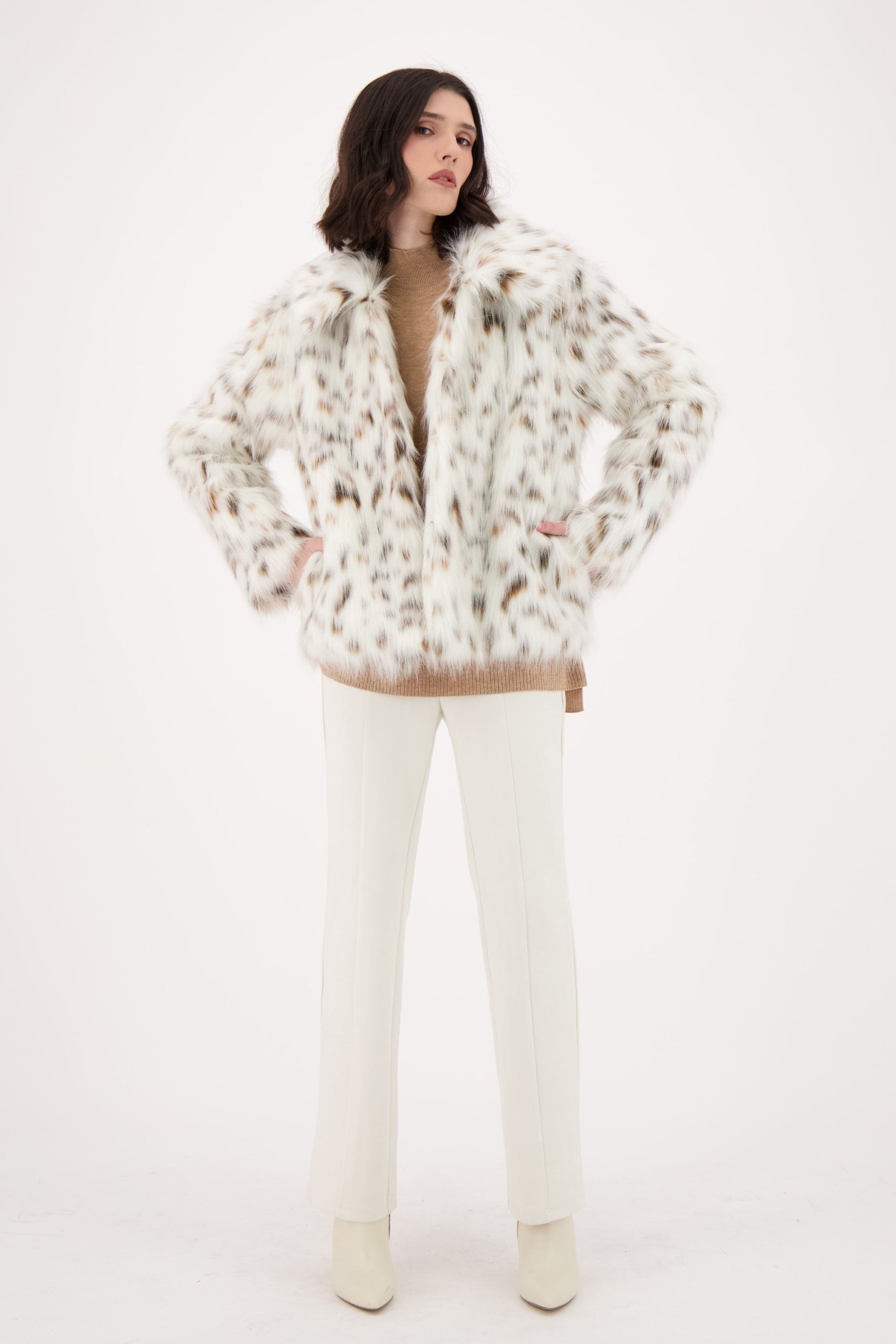 Cheetah Faux Fur Jacket
