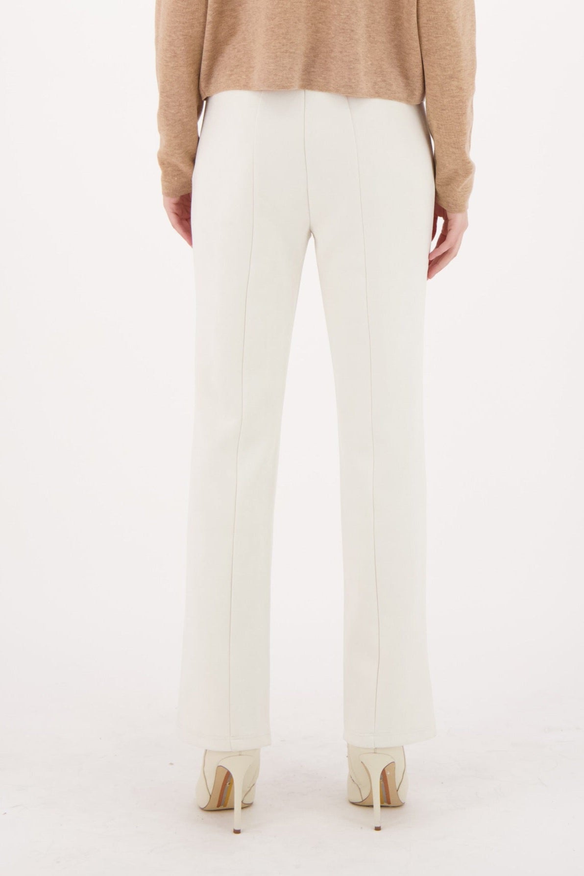 Faux Suede Straight Leg Pant