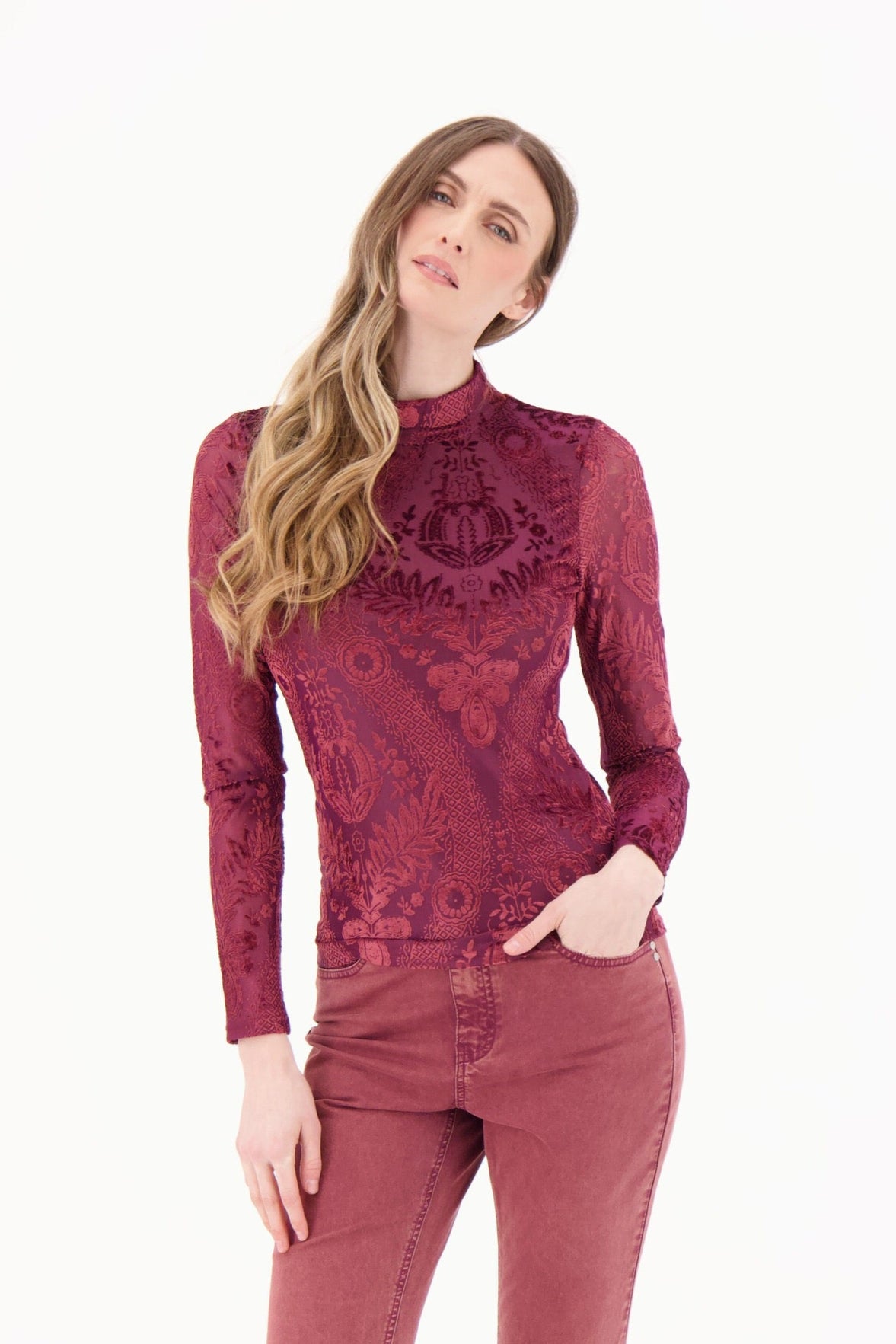 Burnout Velour Top