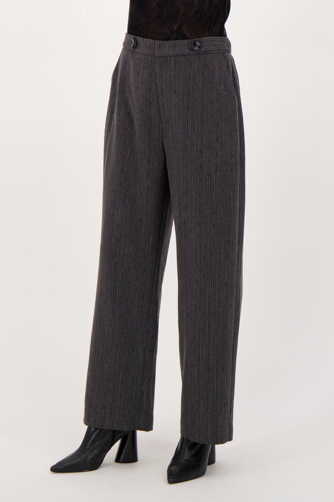 Beaded Hot Fix Pin Stripe Pant