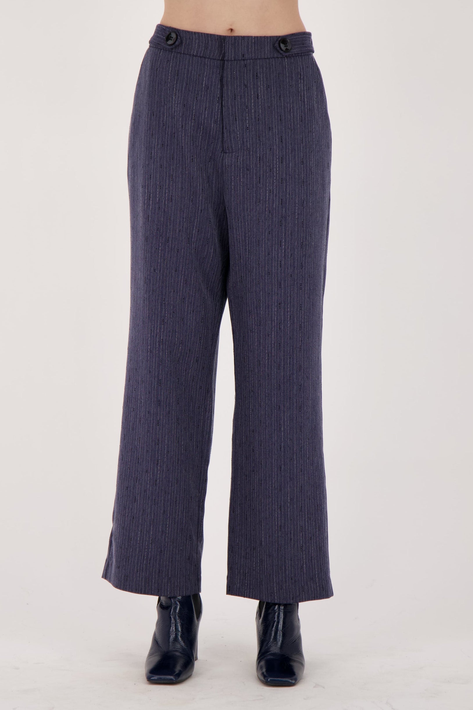 Beaded Hot Fix Pin Stripe Pant