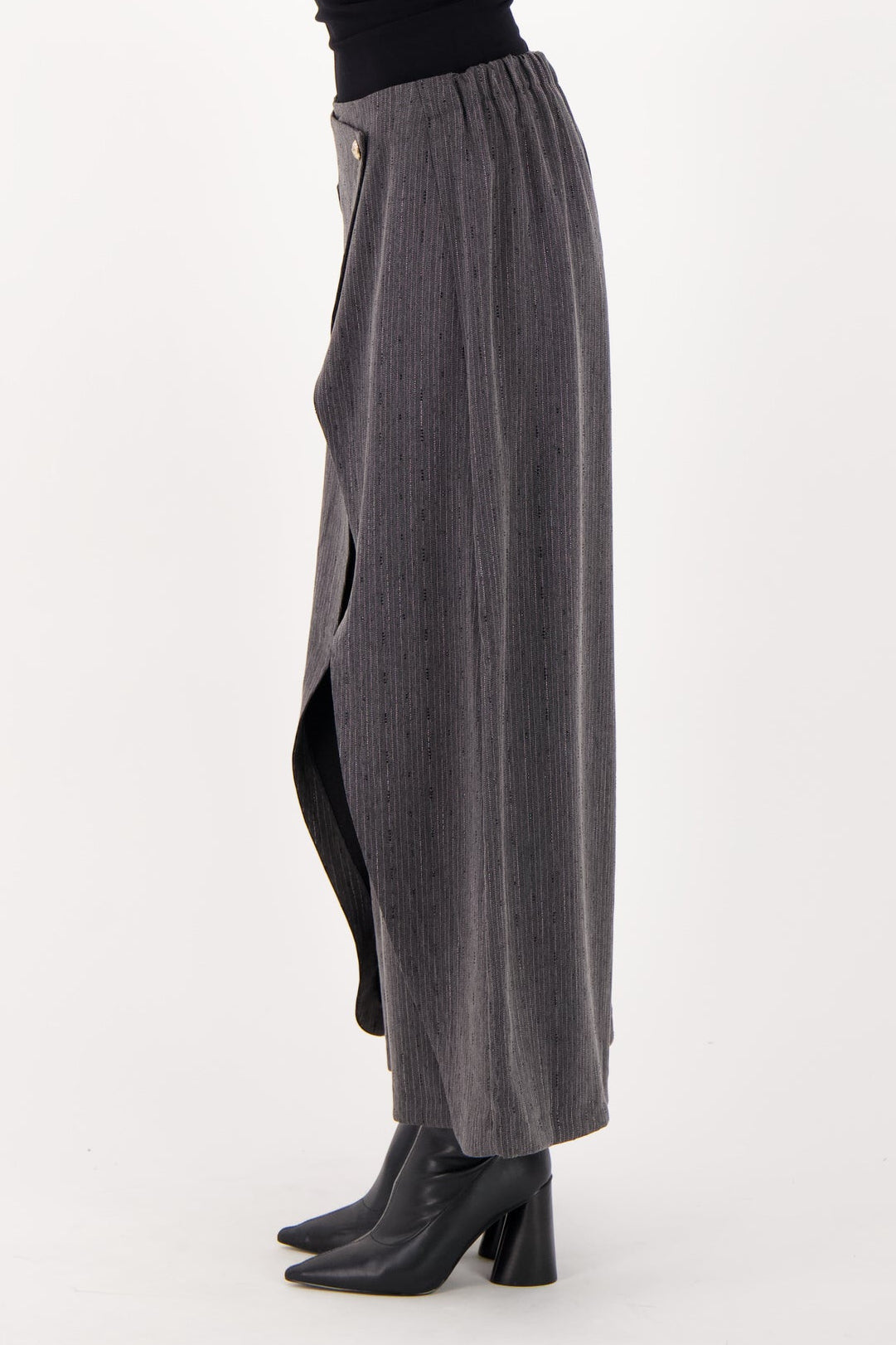 Beaded Hot Fix Pinstripe Overlay Pant