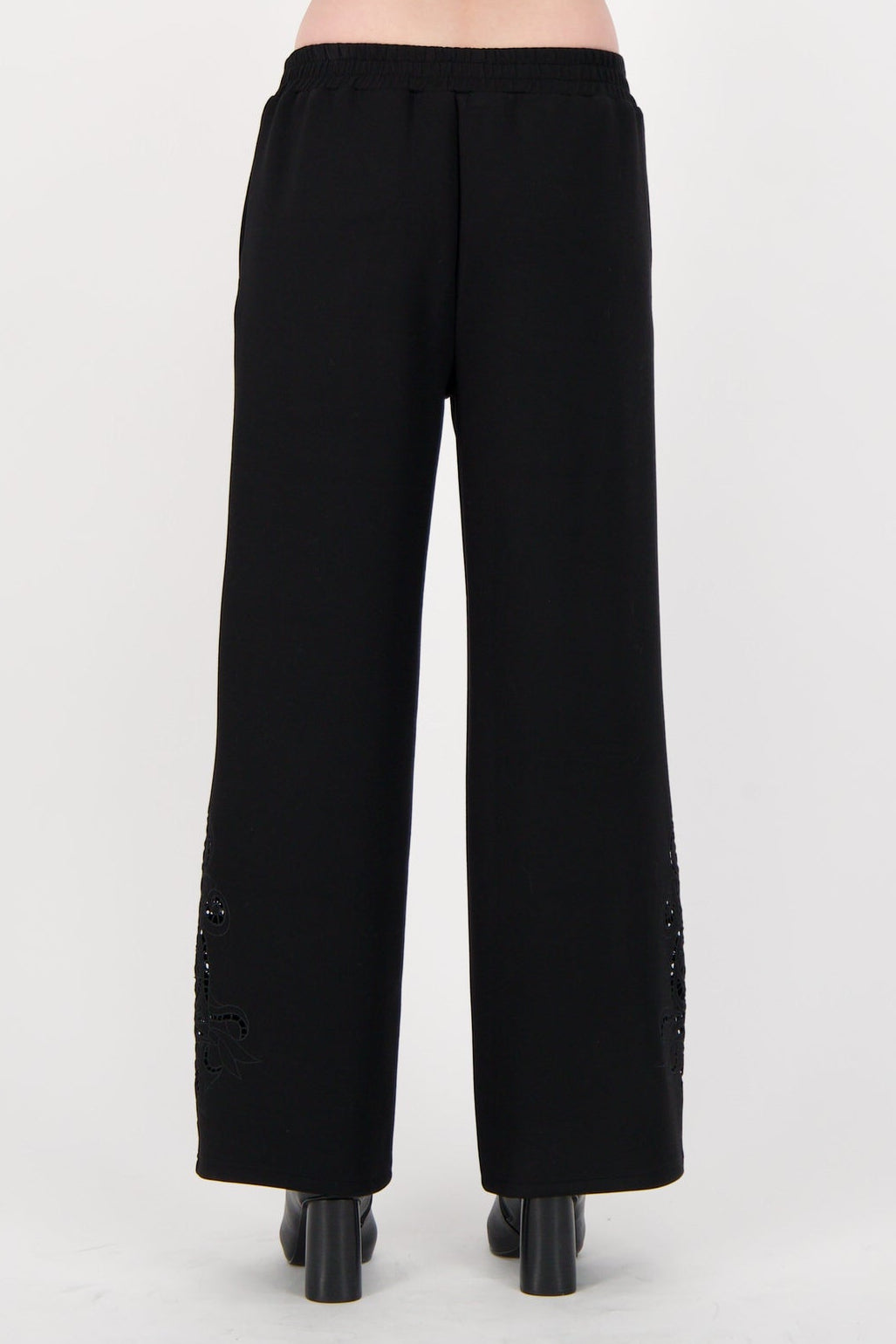 Floral Cut Out Straight Leg Pant