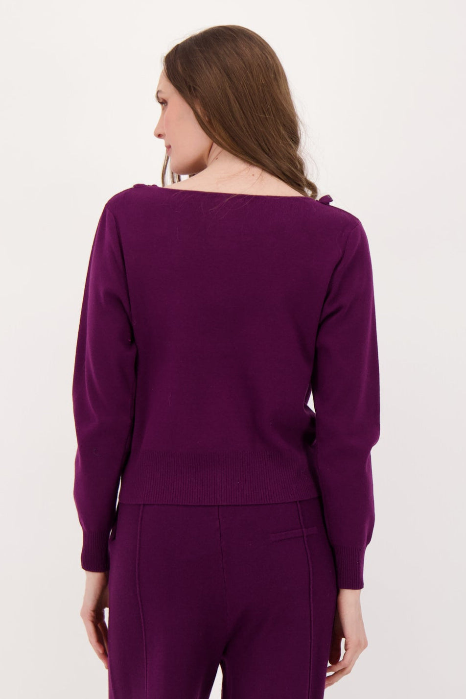 Rosette Collar Sweater