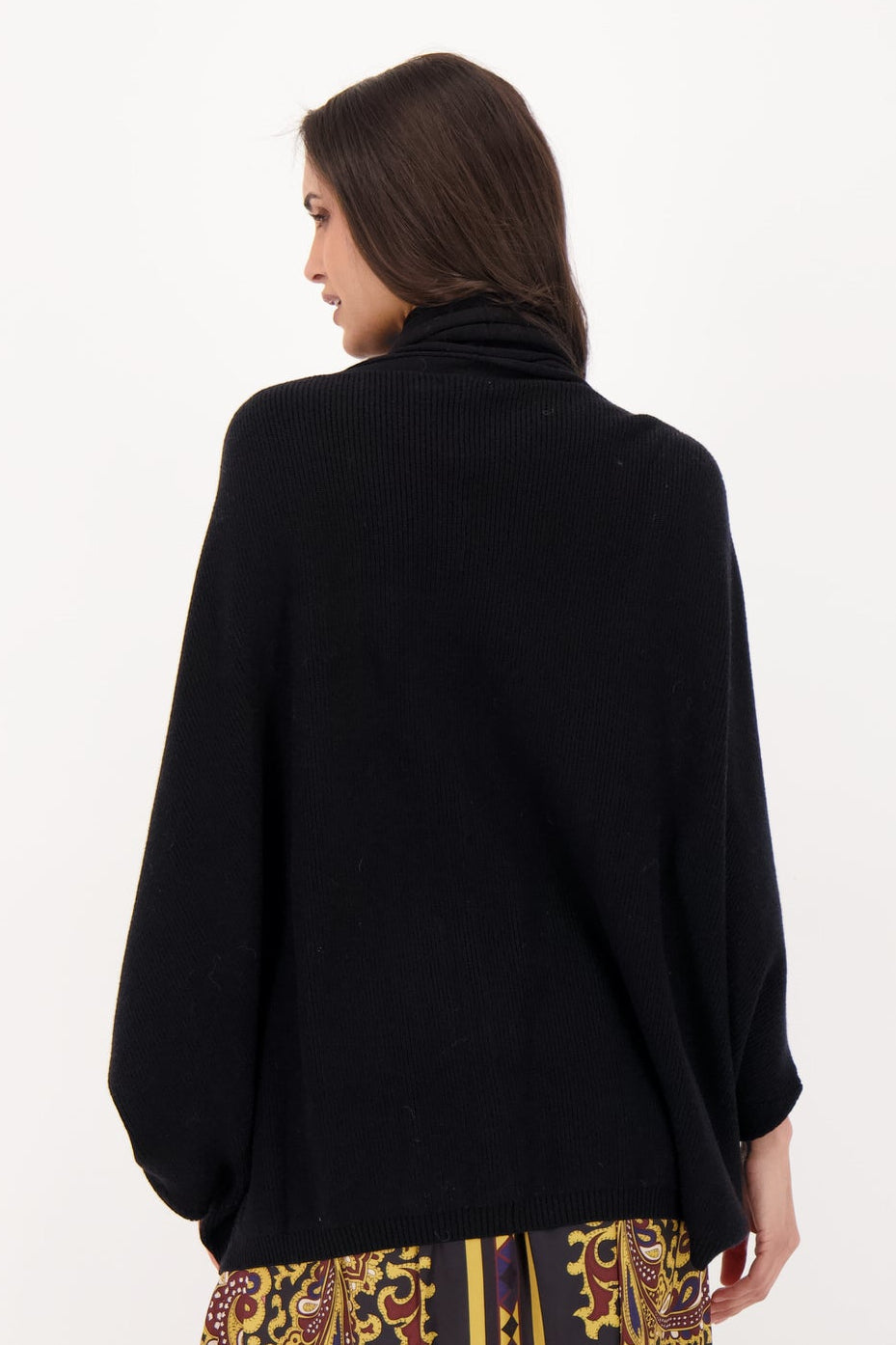 Poncho Necktie Sweater