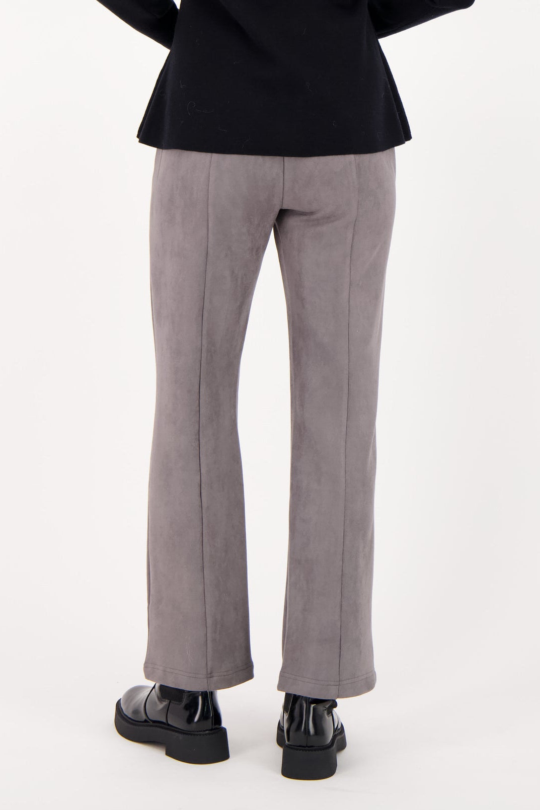 Straight Leg Vegan Suede Pants