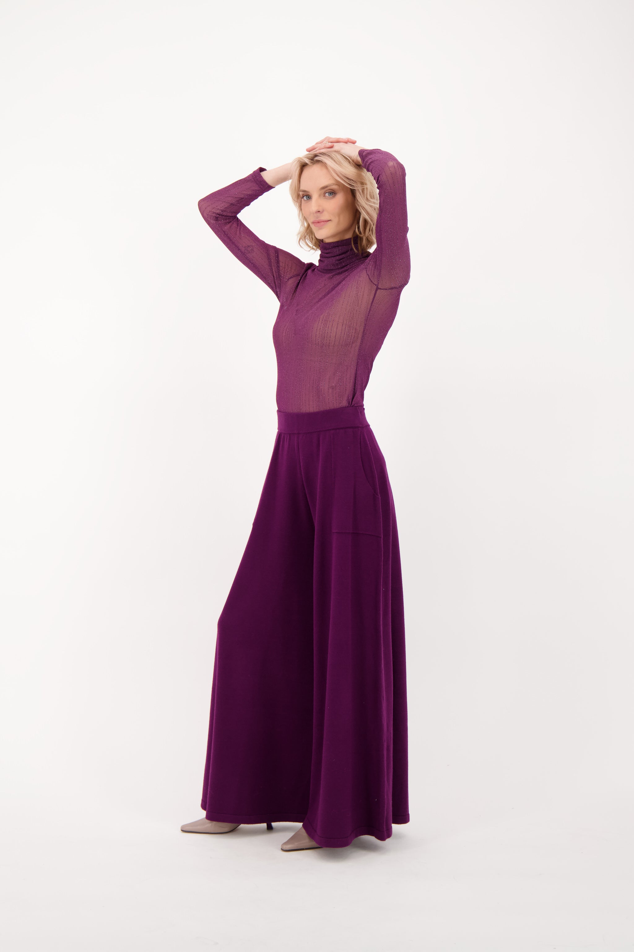 Turtleneck Layering Mesh Top