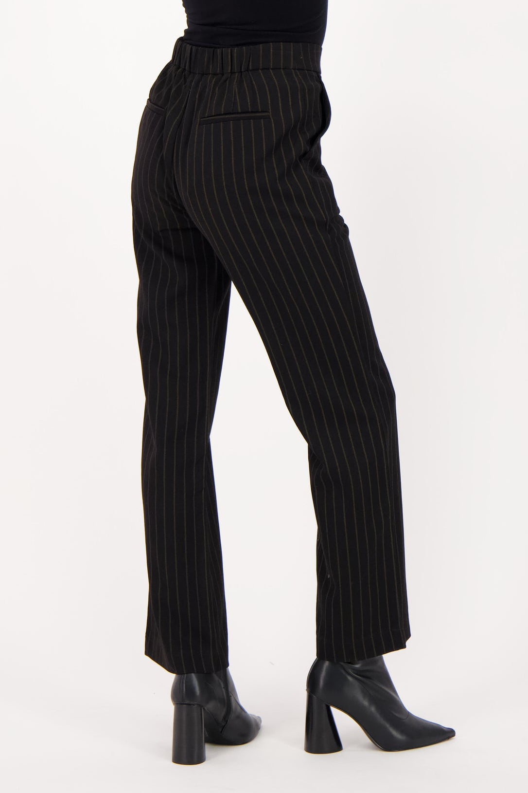 Pinstripe Straight Leg Pant