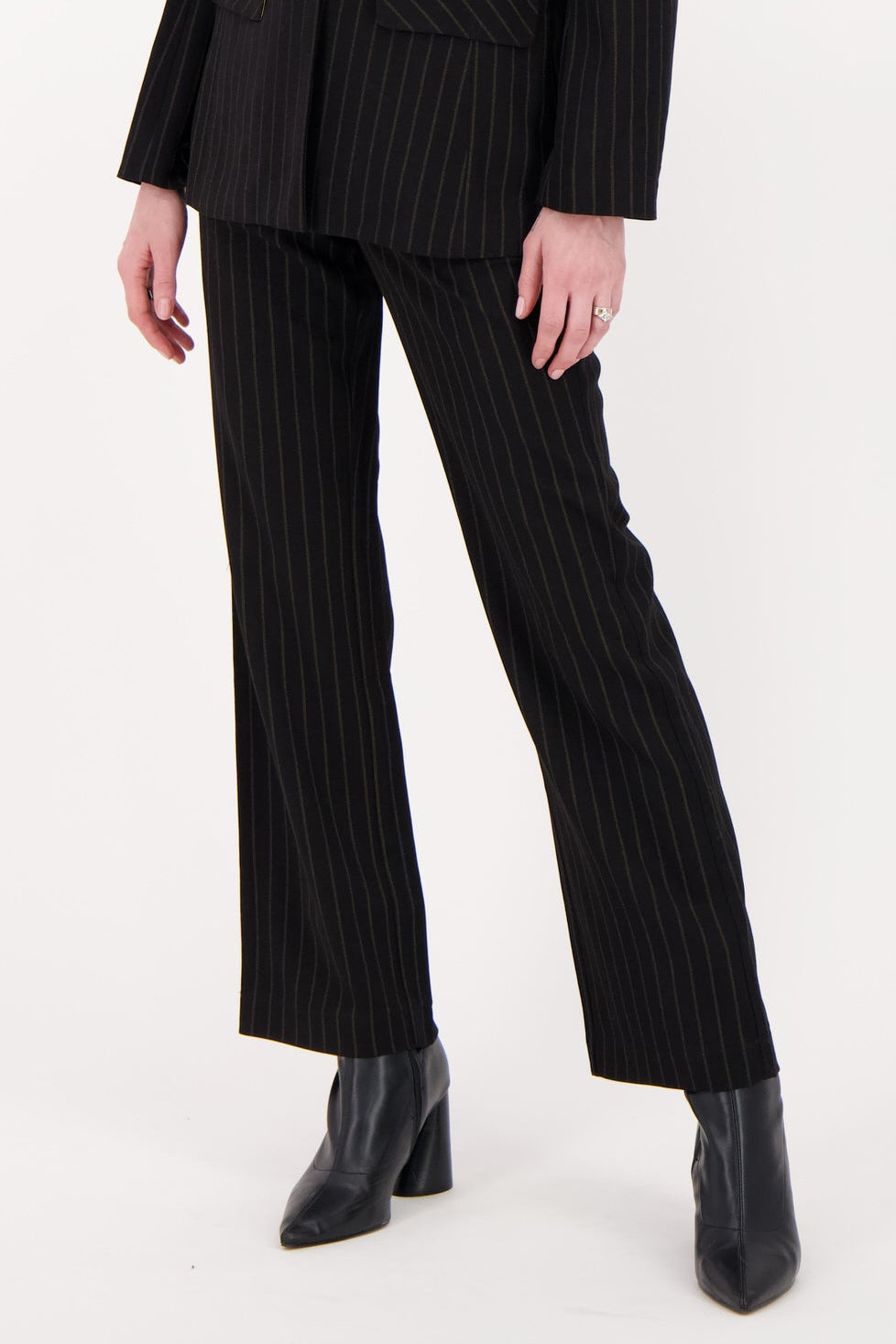 Pinstripe Straight Leg Pant