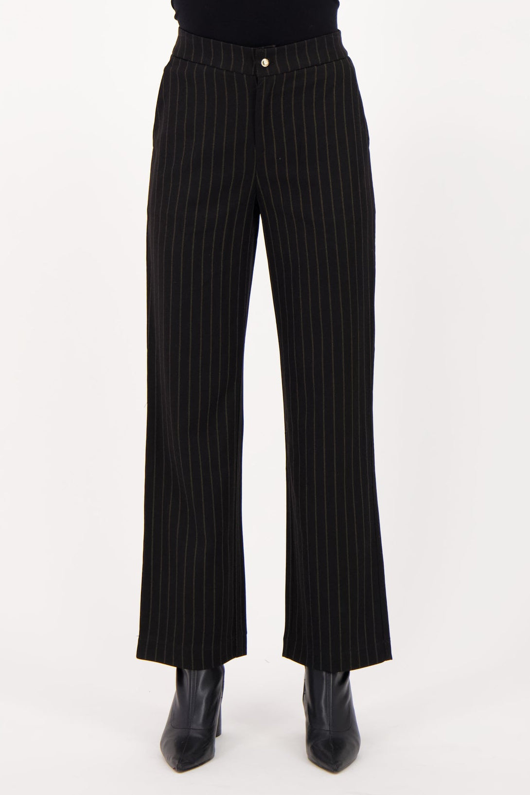 Pinstripe Straight Leg Pant