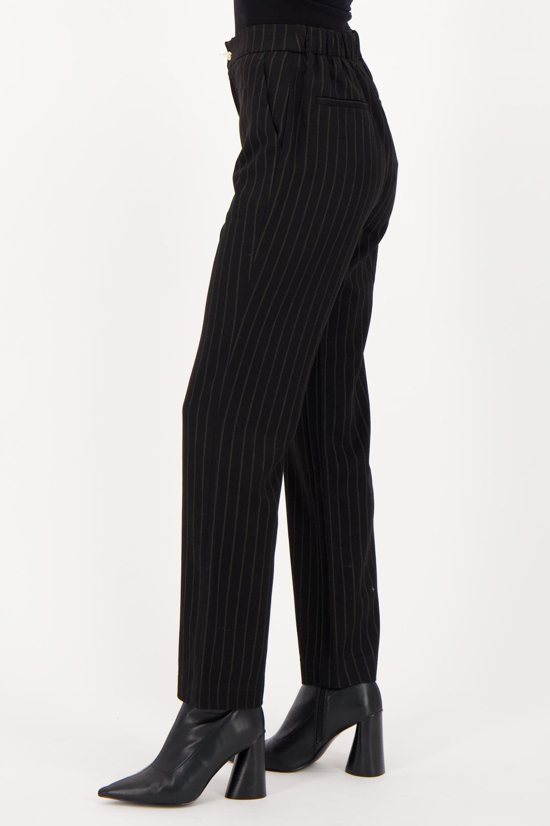 Pinstripe Straight Leg Pant
