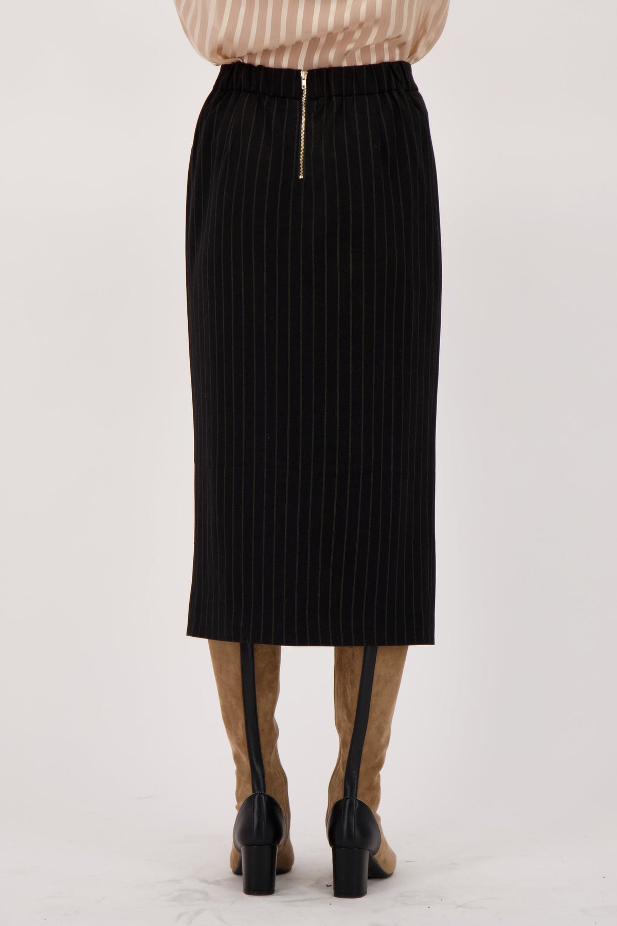 Stripe Pencil Skirt