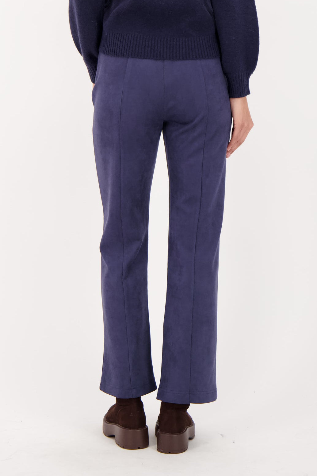 Straight Leg Vegan Suede Pants