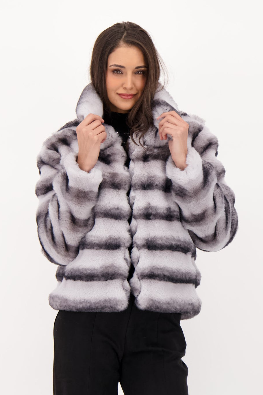 Chinchilla Faux Fur Jacket