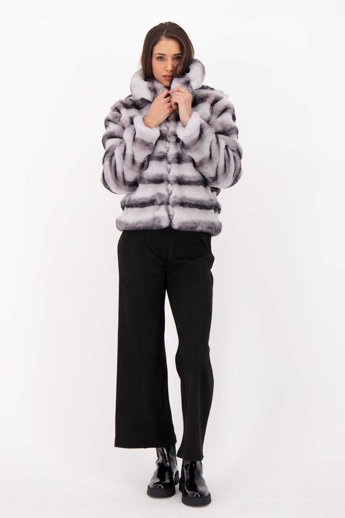 Chinchilla Faux Fur Jacket