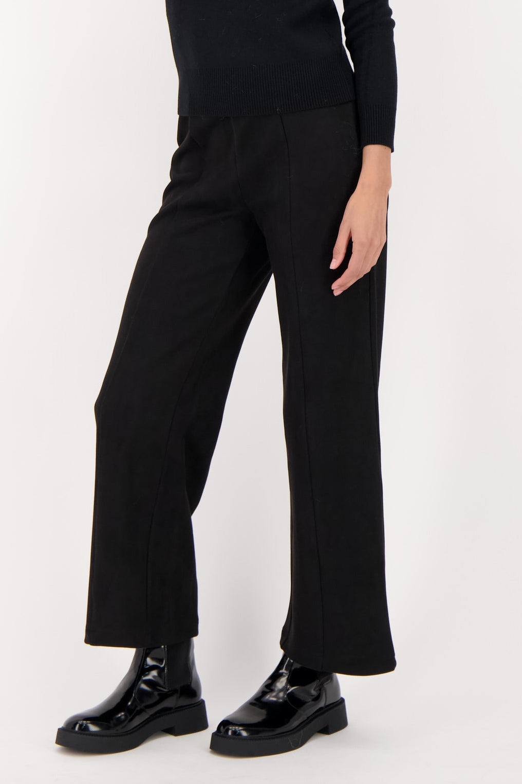 Wide Leg Vegan Suede Pant