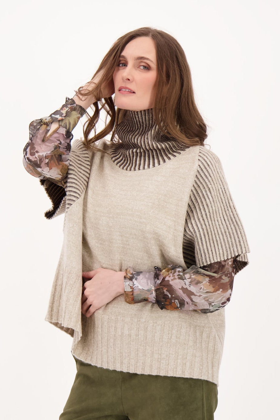 Turtle Neck Sweater Vest