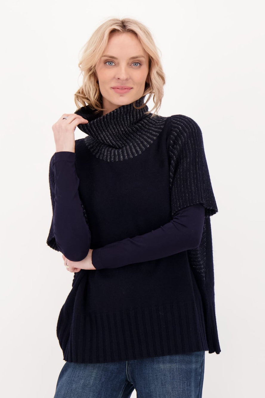 Turtle Neck Sweater Vest