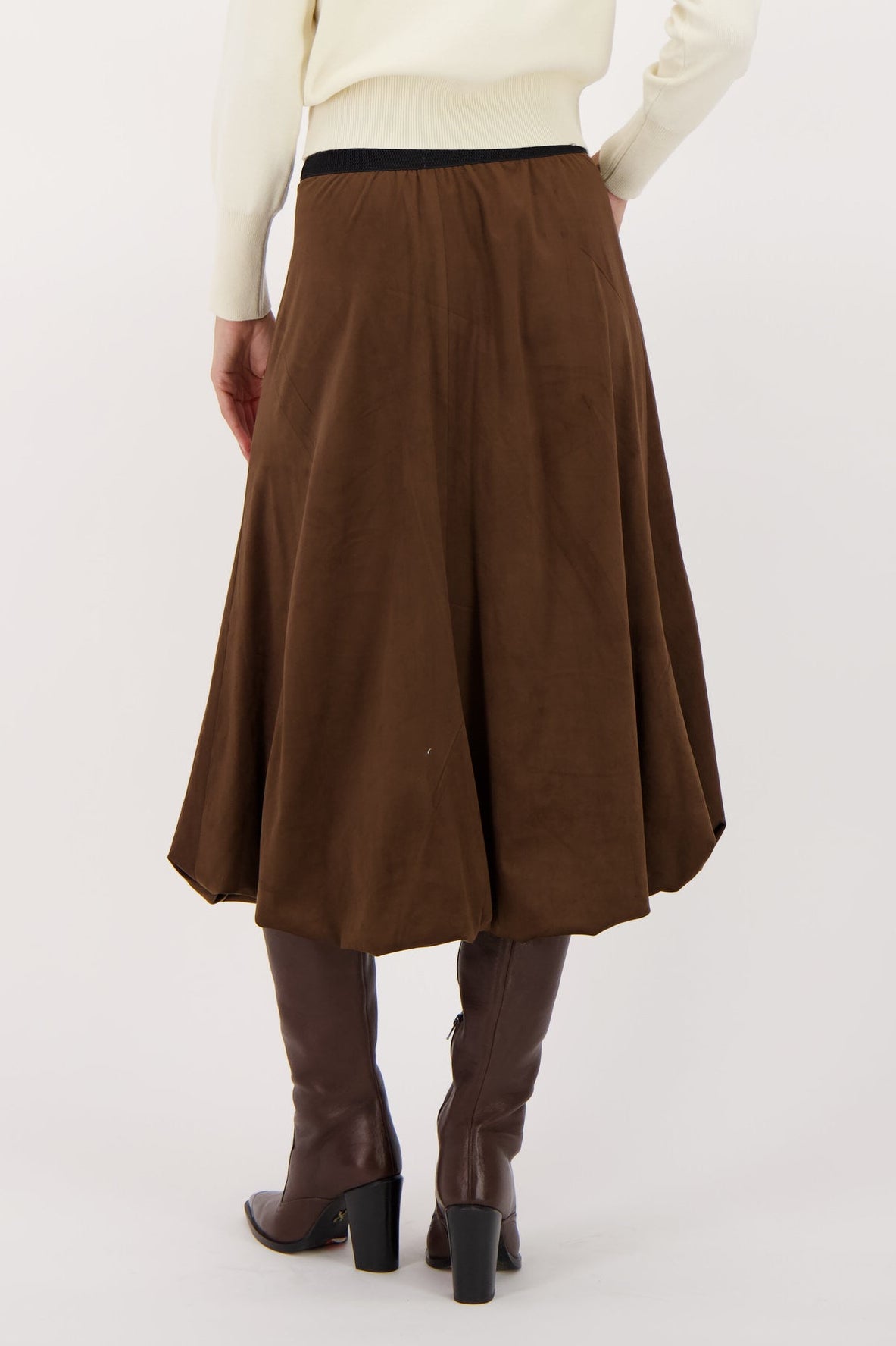 Adjustable Vegan Sueded Skirt