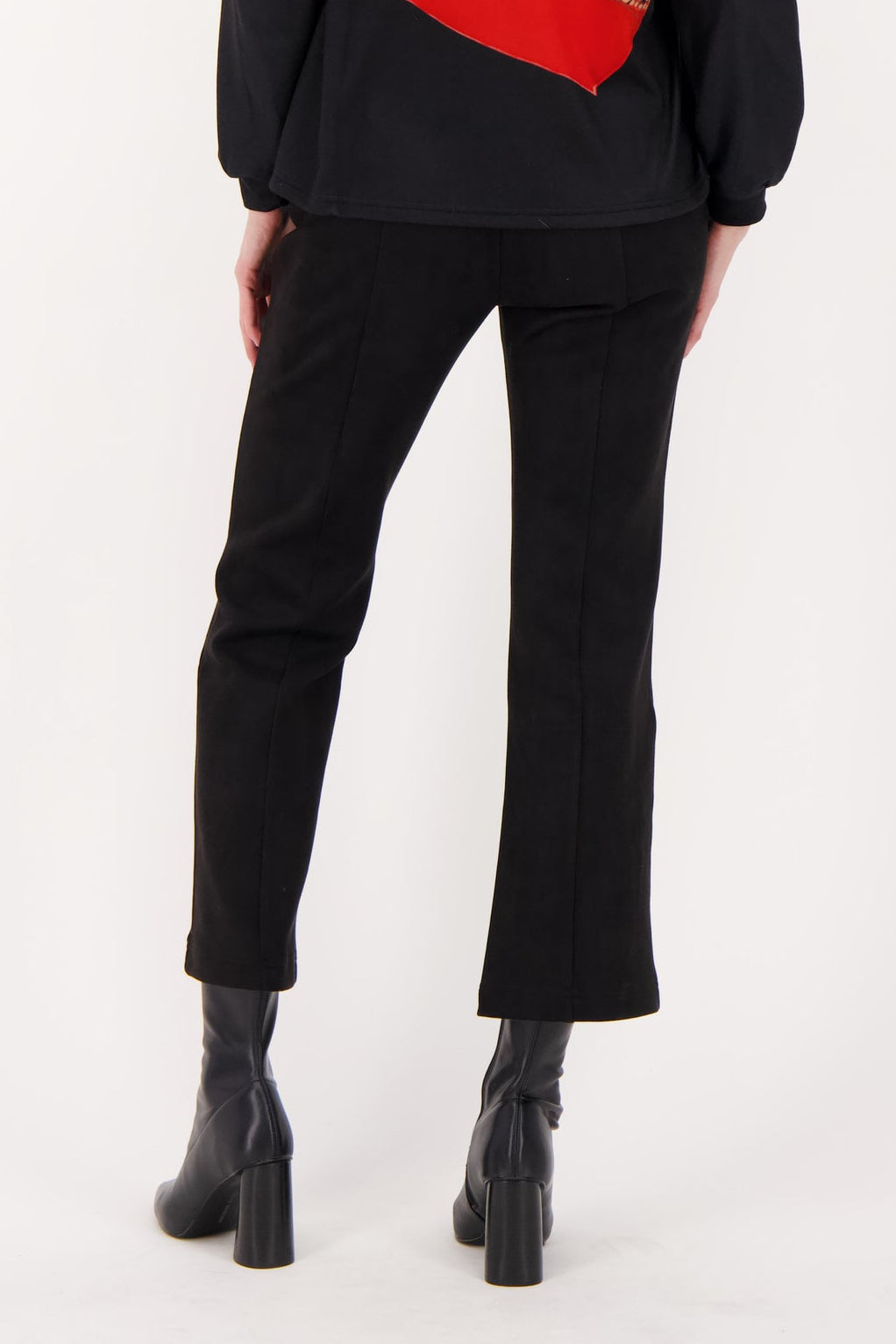 Straight Leg Vegan Suede Pants