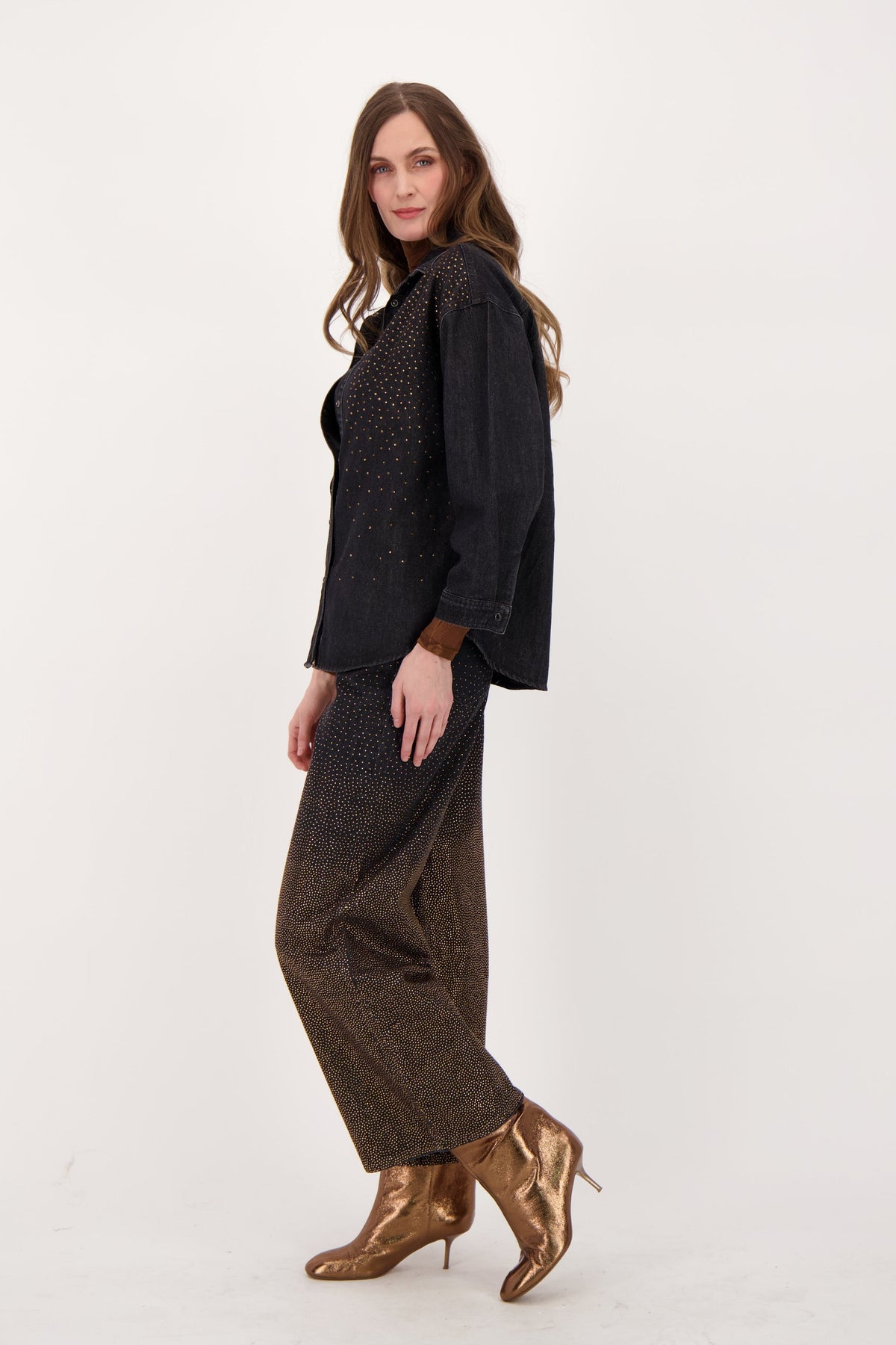 Beaded Denim Pant