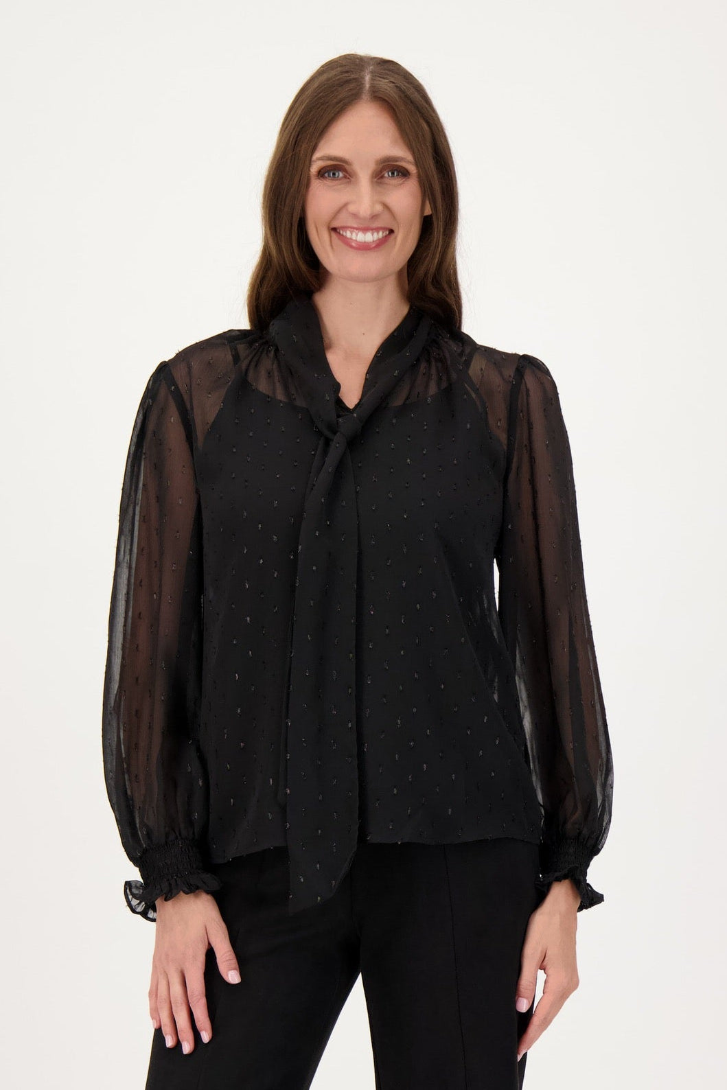 Jacquard Dot Blouse