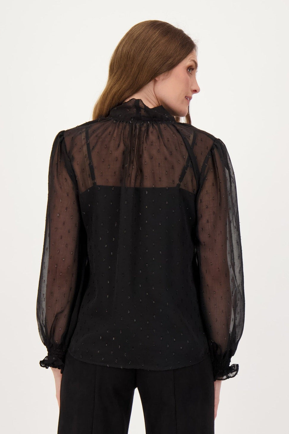 Jacquard Dot Blouse
