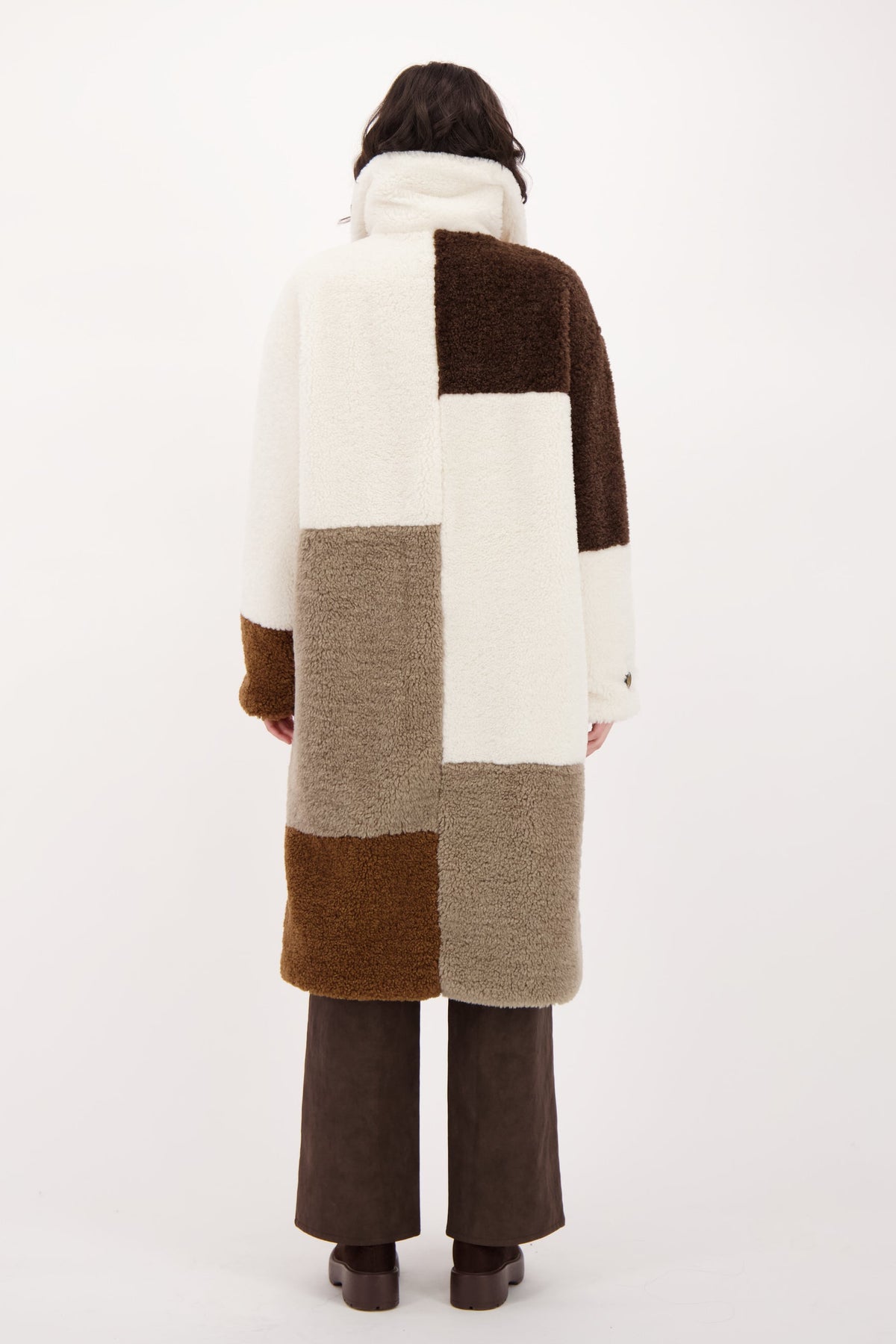 Sherpa Patchwork Coat