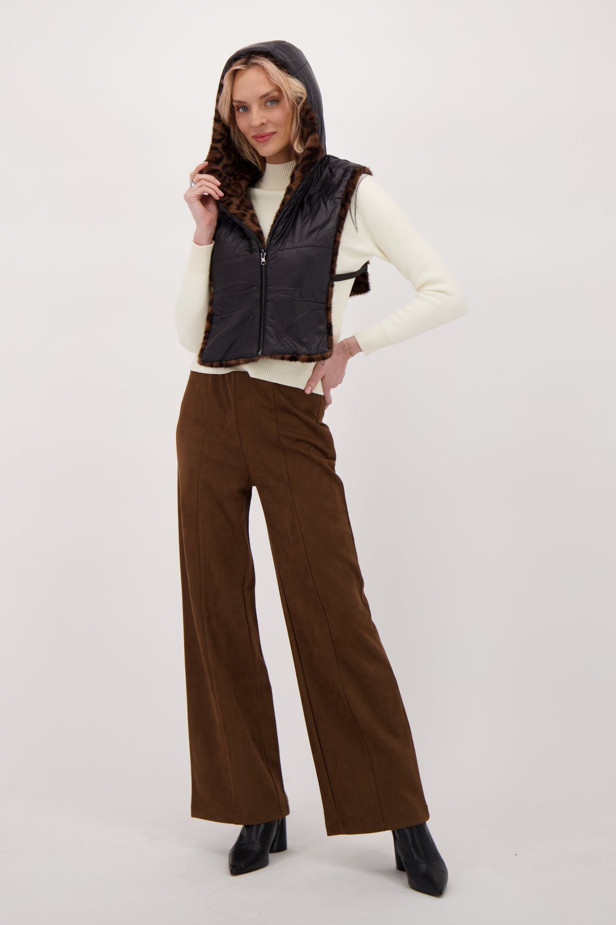 Reversible Faux Fur Dickie