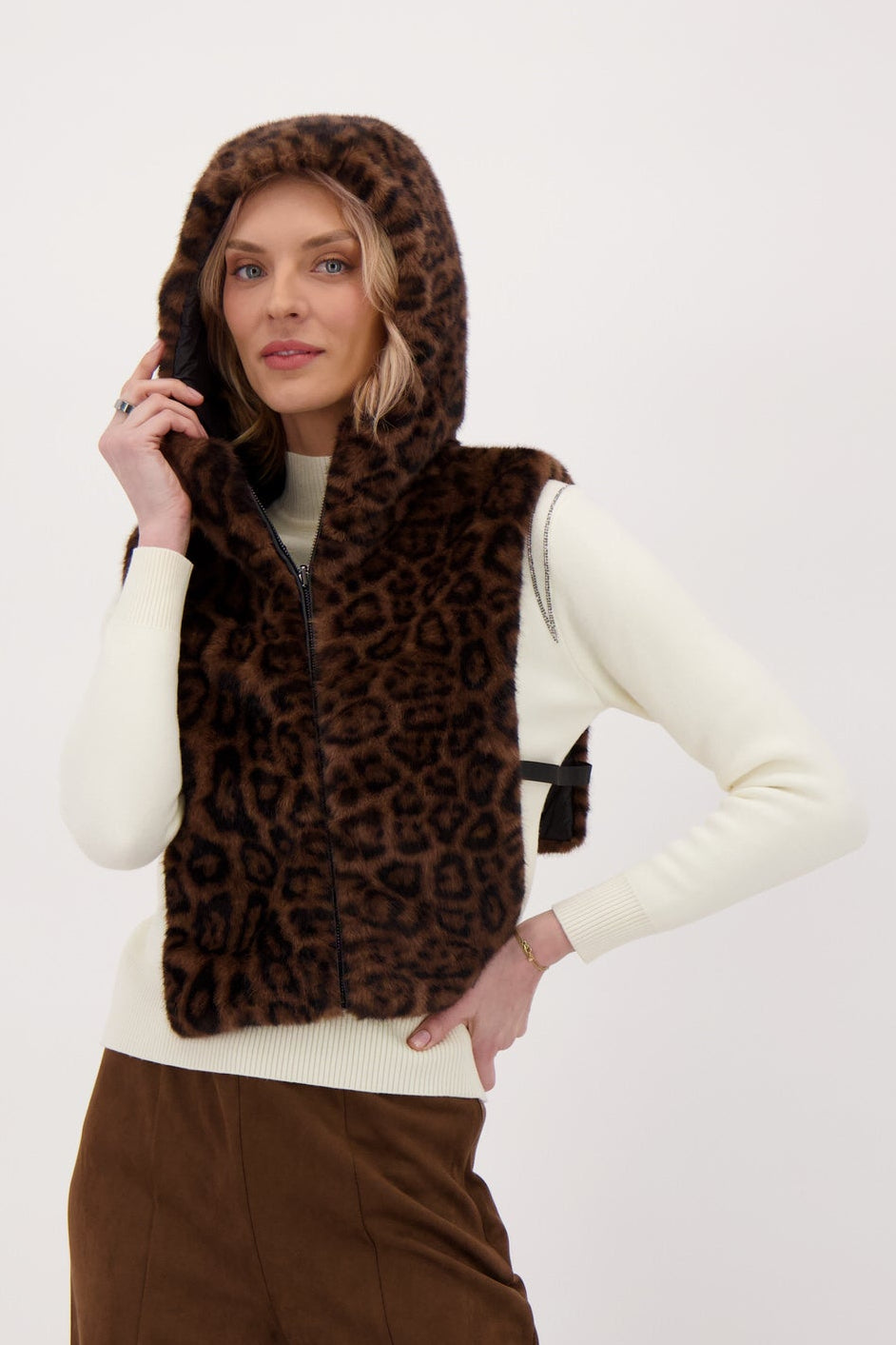 Reversible Faux Fur Dickie