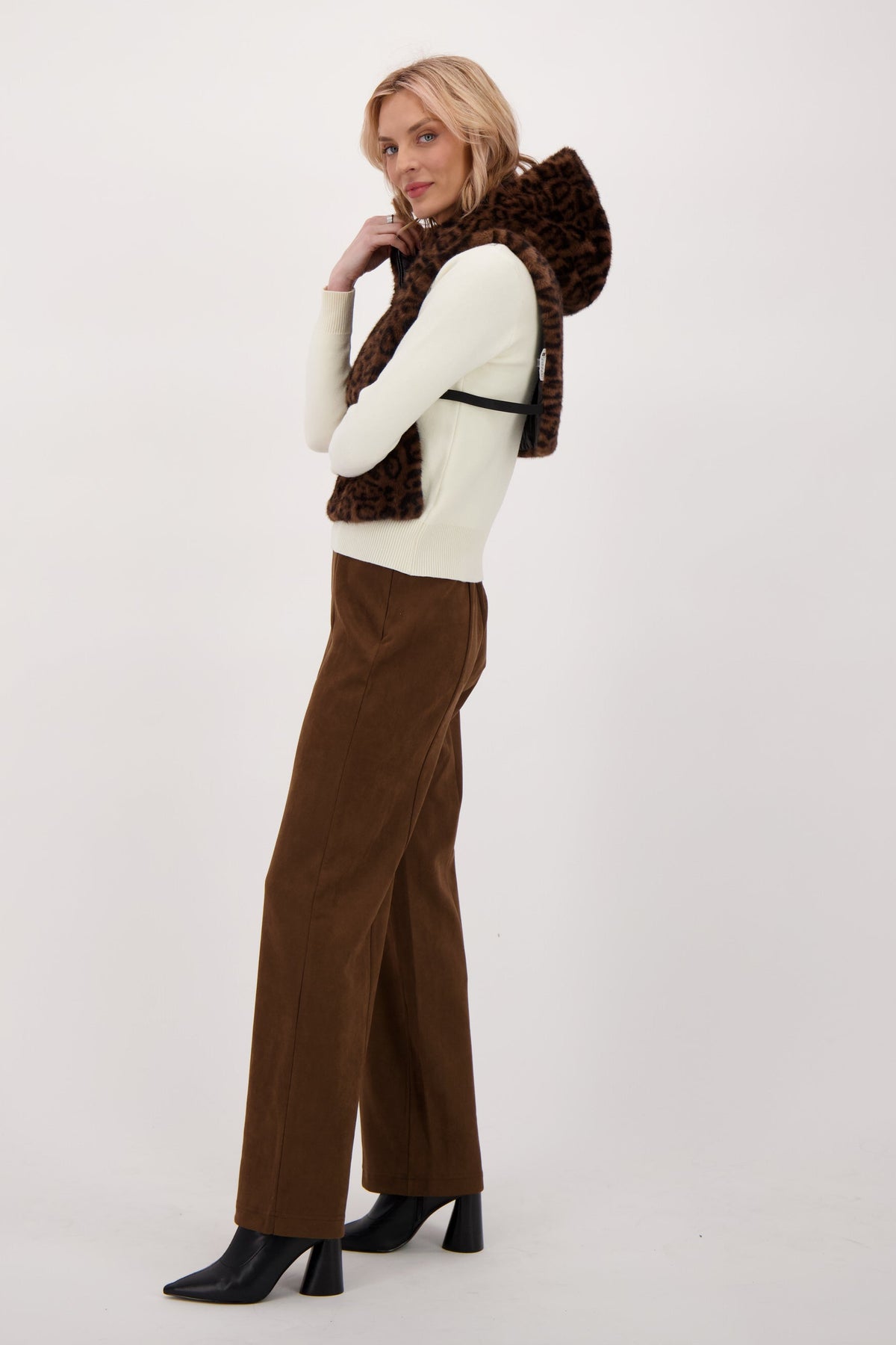 Reversible Faux Fur Dickie