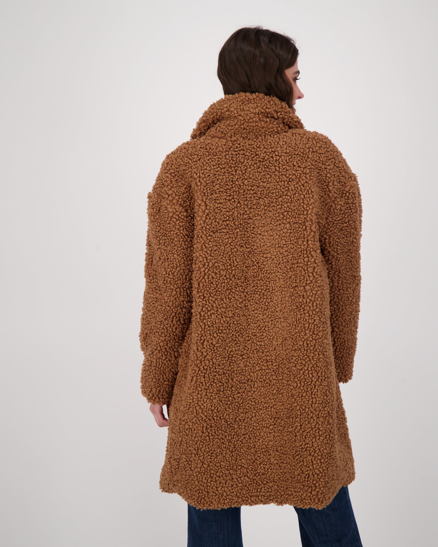 Fluffy Teddy Longline Coat