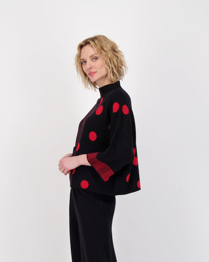 Mock Neck Knit Sweater