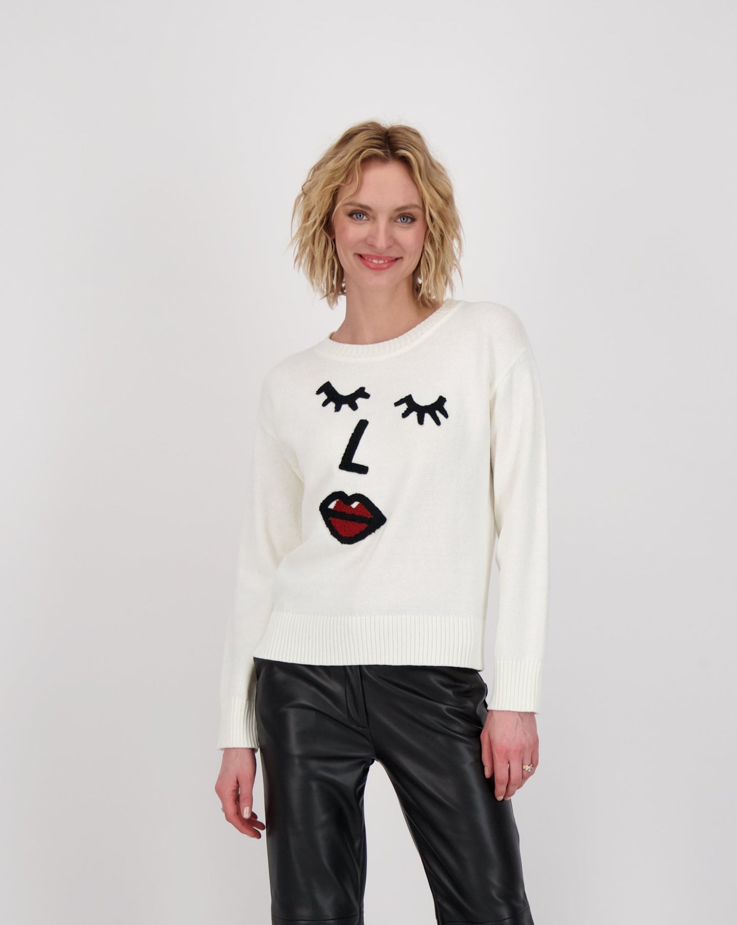 Abstract Face Sweater