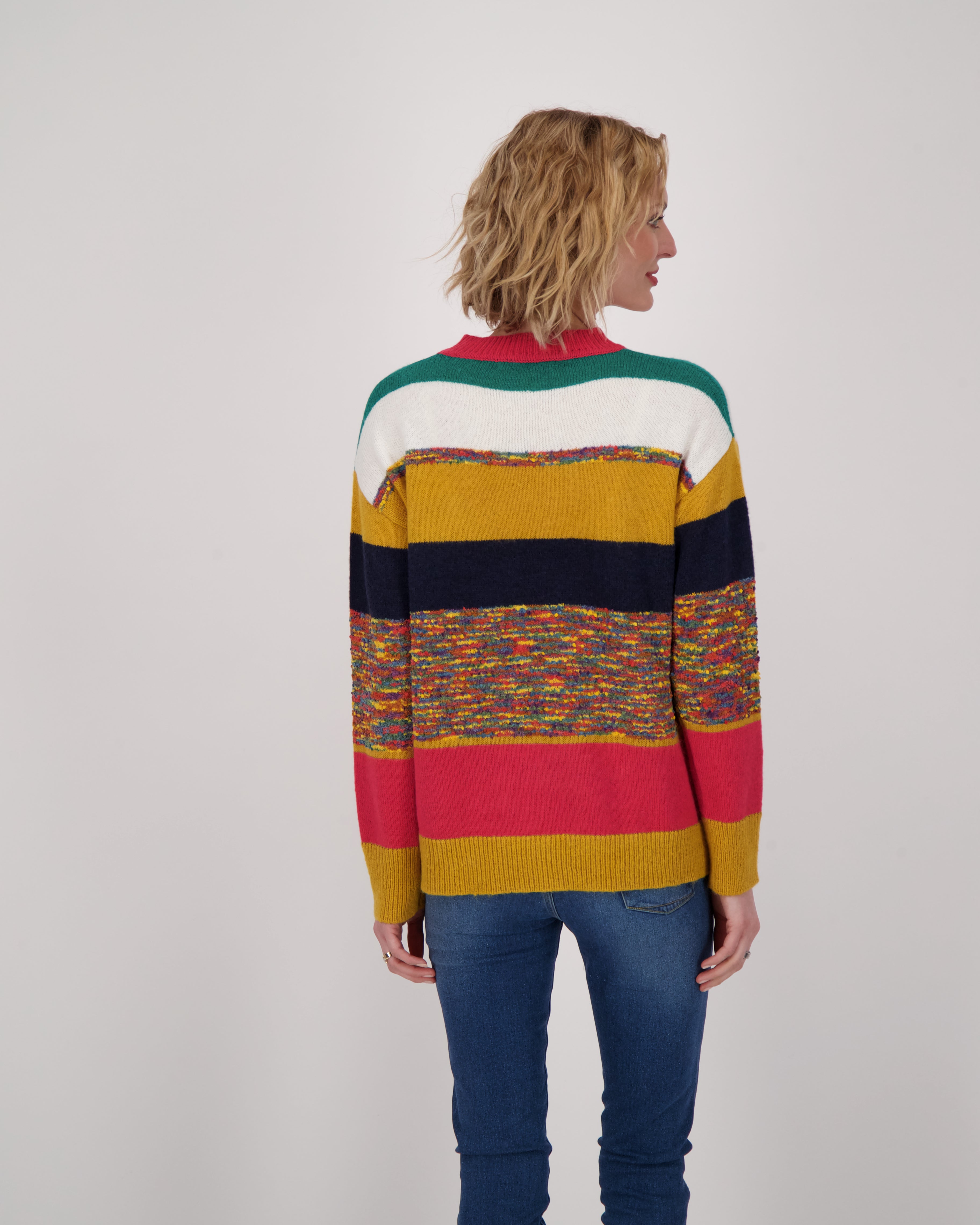 Multi Colour Stripes Sweater