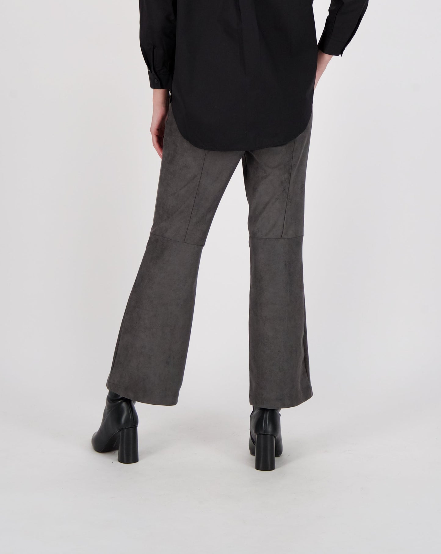 Suede Boot Cut Pant