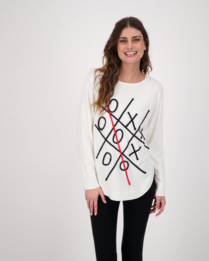 Xoxo Knit Sweater Top