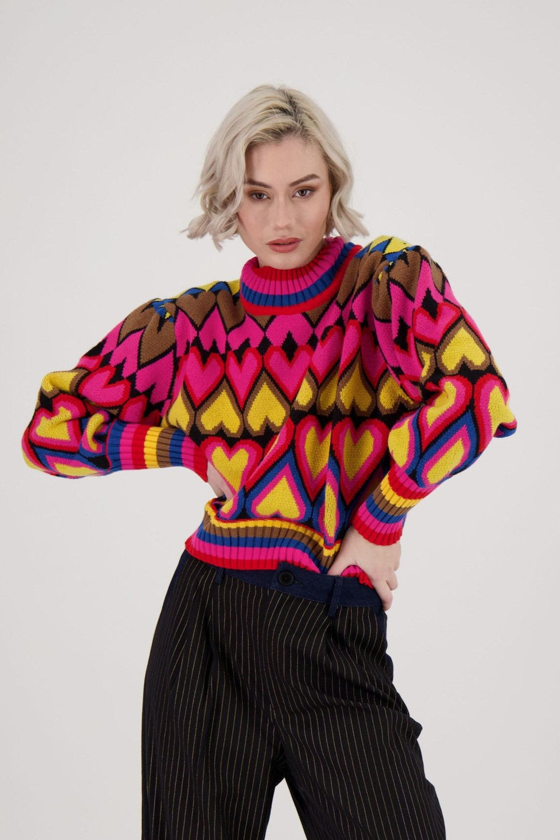 Queen Of Hearts Pullover Sweater