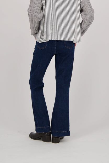 Split-Hem Denim Pant