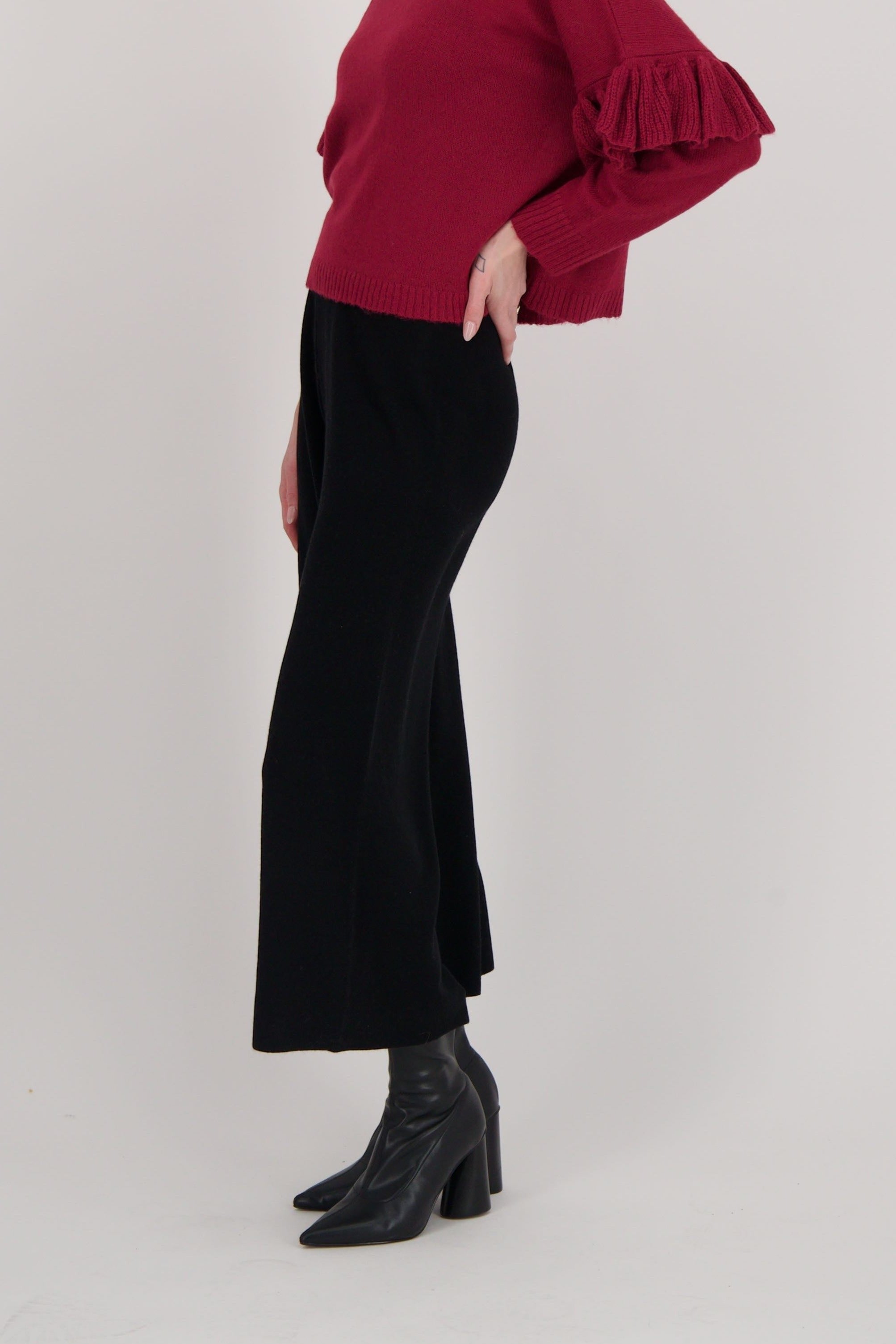 Wide Leg Knit Pant