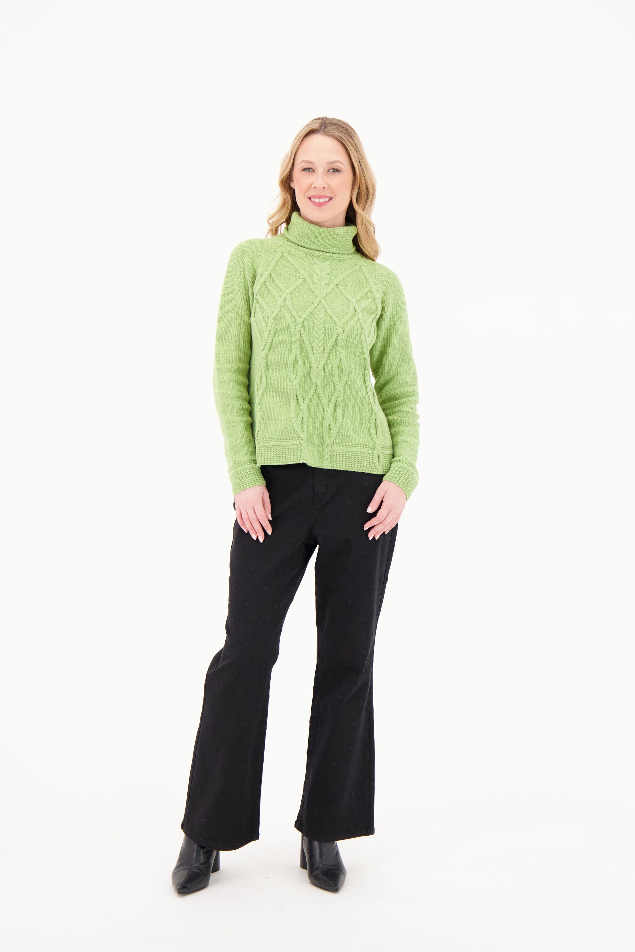Turtleneck Cableknit Sweater