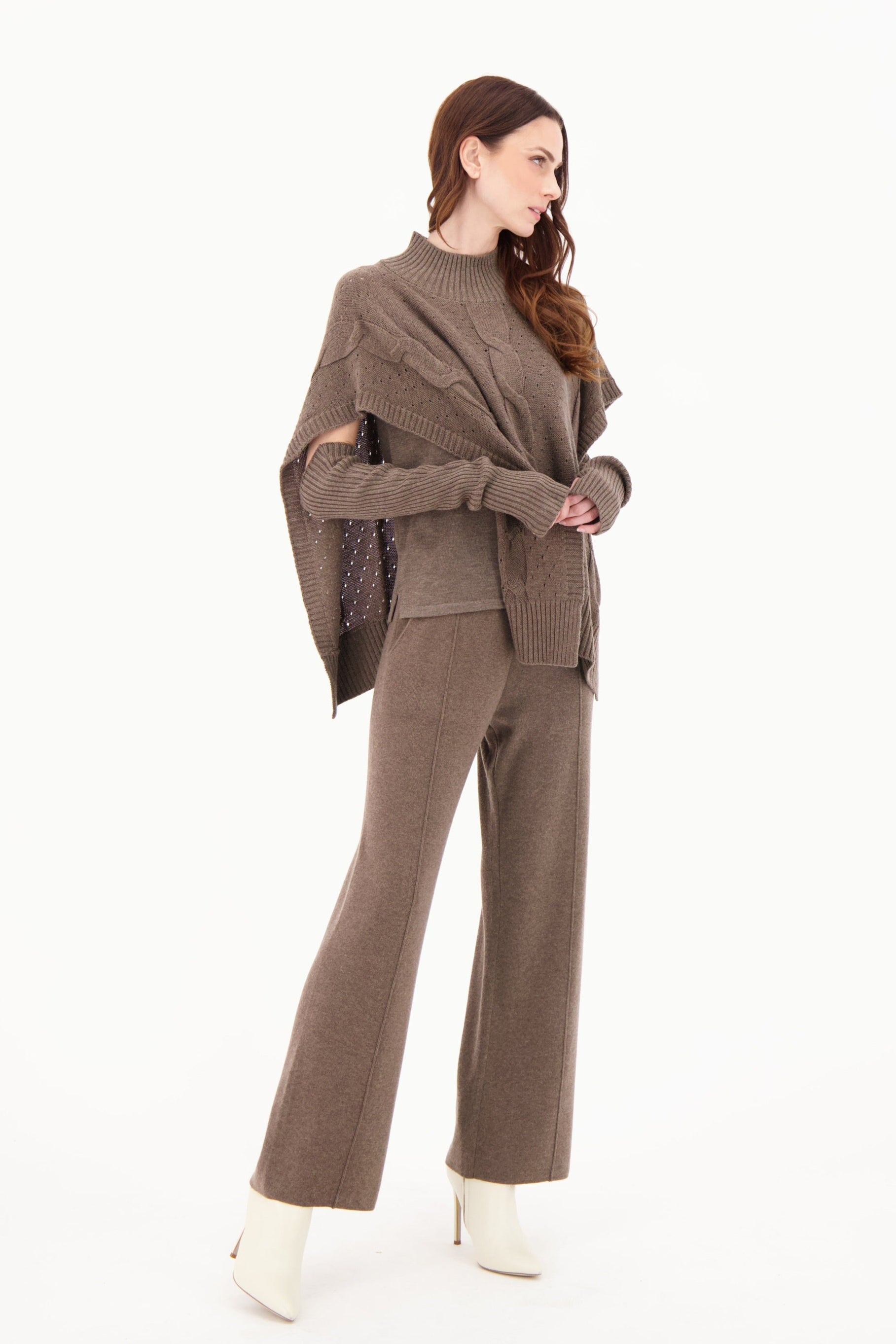 Faux Sweater Knit Thumb Sleeves