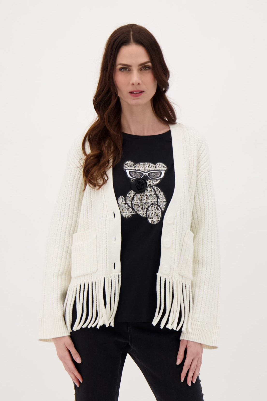 Fringe Hem Cardigan